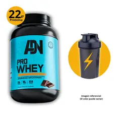 ADN - WHEY PRO DE 1100g CHOCOLATE CON SHAKER - PROTEÍNA WHEY