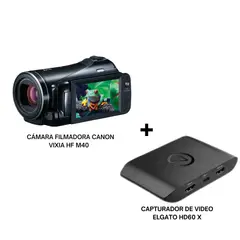 CANON - Paquete Streaming HF M40 + Elgato HD60 X 2da Mano