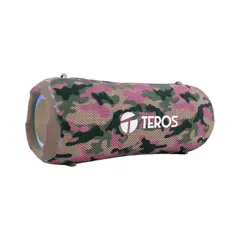 TEROS - Parlante Bluetooth Ultra TE-6046M 40W Potencia Color Marrón Militar Camuflado