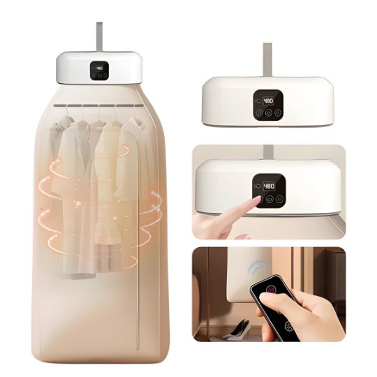 Secadora de Ropa Portátil Inteligente con Control Remoto