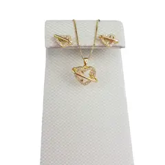 GENERICO - JUEGO DE COLLAR Y ARETES