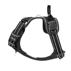 TRUELOVE - Arnes No-pull Reflectante Premium Negro Talla XL