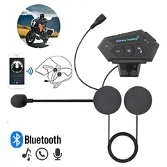 GENERICO - Intercomunicador Bluetooth para Casco de Moto con Botones de Control