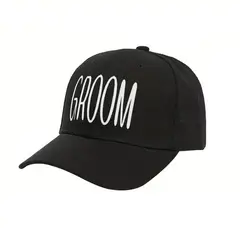 GENERICO - Gorra negra estilo trucker para el novio despedida de soltero groom