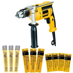 DEWALT - Taladro Percutor 1/2" 650w + 10 Brocas DWD024-K19