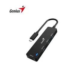 GENIUS - Hub USB-C UH-400 4 USB-A 3.0 Negro