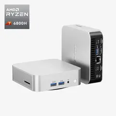 RYZEN - Mini PC Geekom A6 7 6800H 32GB RAM 1TB SSD Win Pro 11