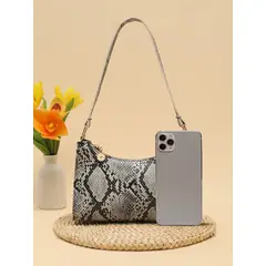 KAST PE - Bolso Nocty Cartera de Hombro Animal Print Negro