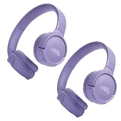 JBL - Set 2 De Audífono Inalámbrico Tipo Diadema Tune 520BT Bluetooth 53 -Morado