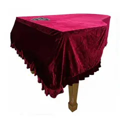 GENERICO - Funda cobertor para piano de cola color guinda con base patas