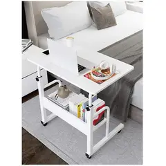 GENERICO - MESA DE ESCRITORIO CON RUEDAS REGULABLE