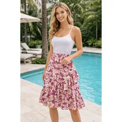 AMA OUTFITTERS - FALDA GABY MIDI ASIMETRICA