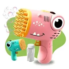 GENERICO - PISTOLA BURBUJA NIÑAS ROSADO JUGUETE INFANTIL