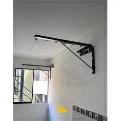 J3 RACKS - Tendedero plegable 6 filas negro