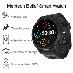 MENTECH - Reloj inteligente Belief A - Negro