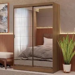 MADESA - Ropero Max 2 Puertas Corredizas con Espejos