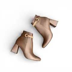 GENERICO - Botin Mujer Hermosa Taco 7 2086L-65 Color Marron