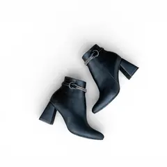 GENERICO - Botin Mujer Hermosa Taco 7 2086L-65 Color Negro