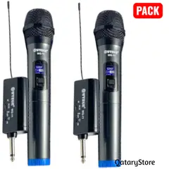 OEM - Par de Microfonos Inalámbrico Profesional Ideal para Karaoke Fiestas Entrevistas Conferencias