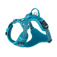 TRUELOVE - Arnes No-pull Reflectante Clasic Turquesa Talla S