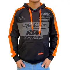 GENERICO - Polera Moto KTM Sudadera Vinil Duke Dakar MotoGP Negro