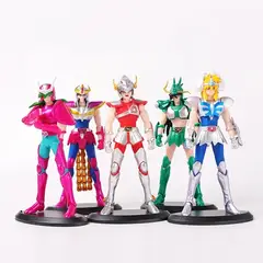 GENERICO - SAINT SEIYA CABALLEROS DEL ZODIACO 5 UNID 18 CM