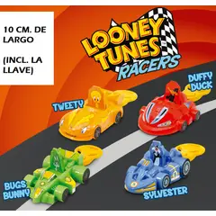 GENERICO - SET CARRITOS LOONEY TUNES - 4 UNID.