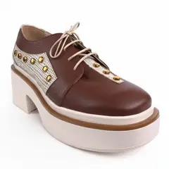 D' PODER - Zapatos de Vestir de Cuero Mujer