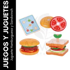 GENERICO - Juguete Hamburguesa y Sandwinch