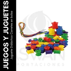 GENERICO - Juguete Didáctico Carretes en bolsa