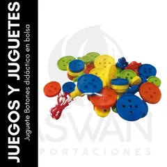 GENERICO - Juguete Botones didáctico en bolsa