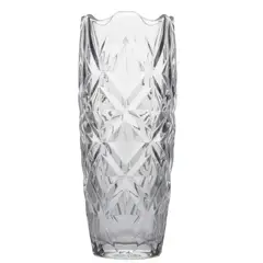 ICHIMATSU - Florero de Vidrio Labrado Brillante 30 cm-