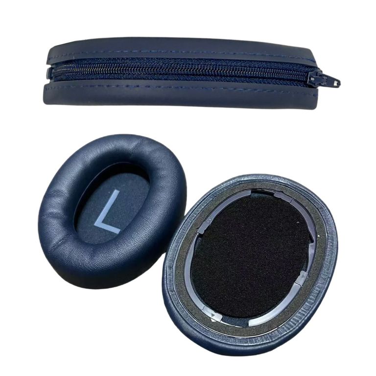 Almohadillas Y Cobertor De Silicona Para Audífonos Qcy H3 ANC Azul