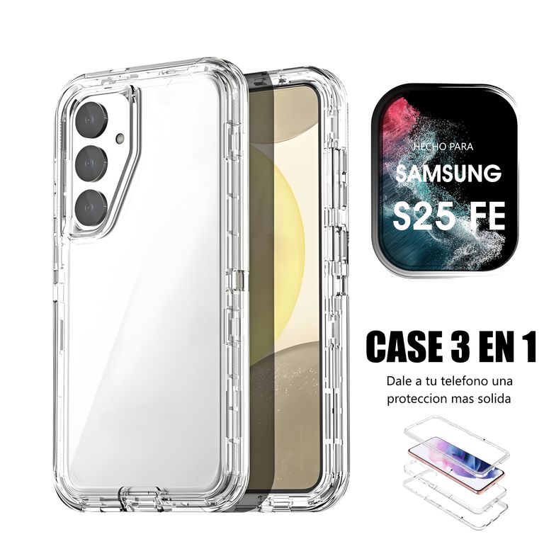 Case Triple es 3 en 1 Para Samsung S25 Fe