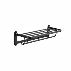 EXORIAM - Toallero Organizador de Acero Mate color Negro