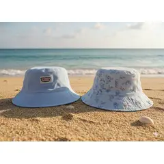 GENERICO - Sombrero Reversible de Dibujos Animados para niños Blanco y Azul Claro