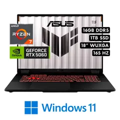 ASUS - Laptop TUF A18 FA808UM-IS74 - RYZEN 7 260 RAM 16GB 1TB SSD RTX 5060 8GB 18″ WUXGA W11