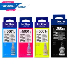 BROTHER - Kit Tinta 5001 Original Negro Cian Magenta Amarillo