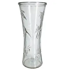 ICHIMATSU - Florero de Vidrio Labrado Eco 29 cm-