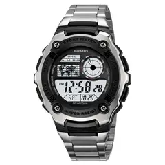 Skmei - Reloj Terra Hombre Digital Deportivo Dual Luz LED Acero 2473