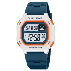 SKMEI - Reloj Block Hombre Digital Deportivo Alarma Luz Tiempo Dual 2543