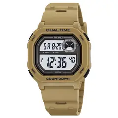 SKMEI - Reloj Block Hombre Digital Deportivo Alarma Luz Tiempo Dual 2543