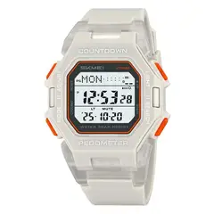 SKMEI - Reloj Motion Unisex Digital Deportivo Podometro 5 Alarmas 2596