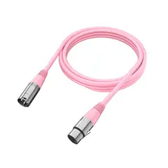 FIFINE - CABLE L9C-P XLR 18M ROSADO PARA MICRÓFONO PROFESIONAL