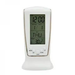GENERICO - Reloj Despertador con Termometro y Luz Mes Dia Alarma 510