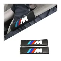 GENERICO - PROTECTOR DE CINTURON CARBON BMW 22x55CM 2PCS