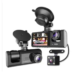 GENERICO - 2 Cámara Grabadora Dual para Auto con Pantalla