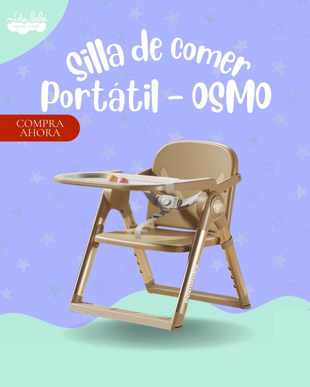 Silla de Comer de bebé portatil OSMO - COLOR DORADO