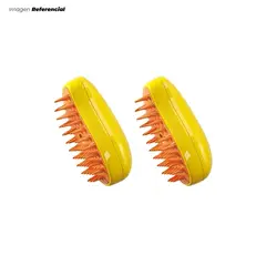 GENERICO - Cepillo De Vapor Autolimpiante Para Perros Y Gatos - 02 Unidades