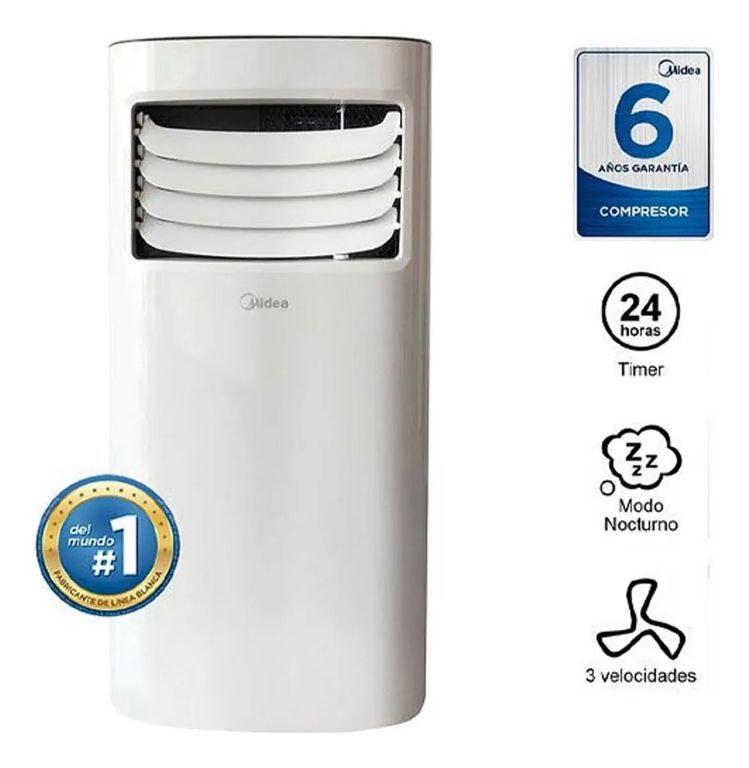 Aire Acondicionado Portátil 9000 BTU MPPH-09CRN1-NB4 Blanco